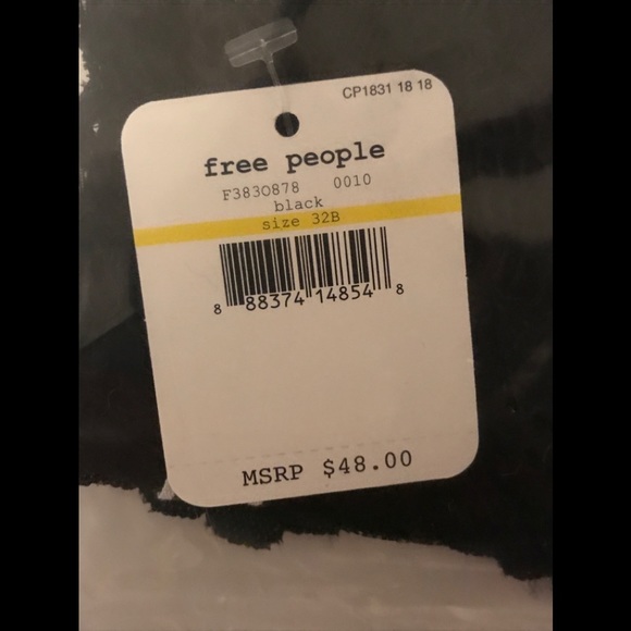 NWT FREE PEOPLE Lace Plunge Underwire Bra 32B - Picture 5 of 6